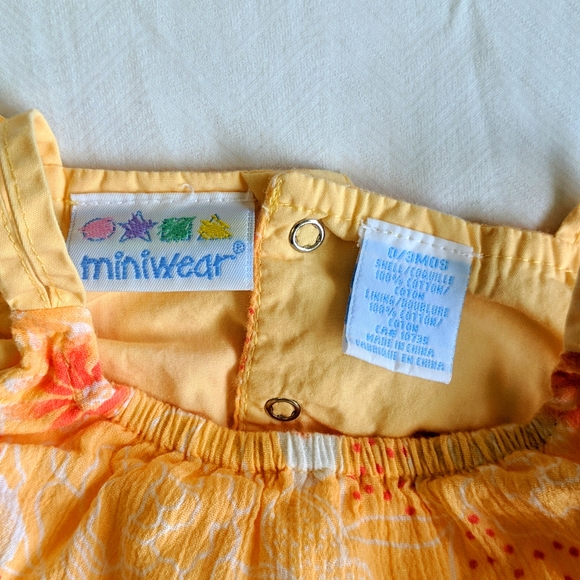 miniwear double layer floral summer dress with pockets 3 months - Picture 3 of 5